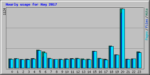 Hourly usage for May 2017