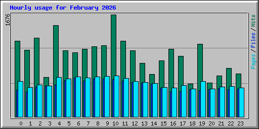 Hourly usage for February 2026